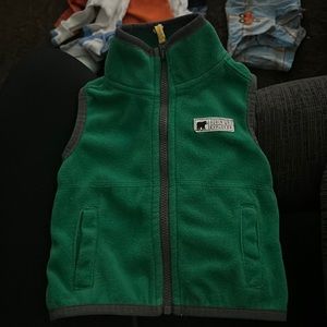 Green baby vest, 3 month